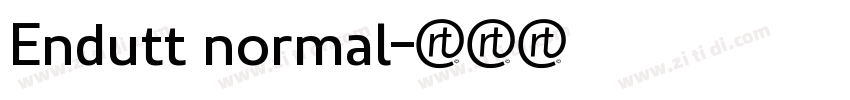 Endutt normal字体转换